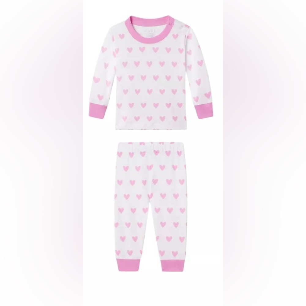Lake Pajamas Toddler Pajamas in Darling Heart Pink